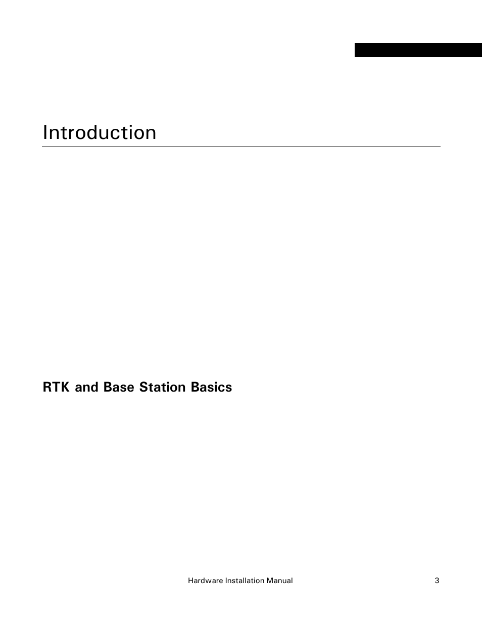 Introduction, Rtk and base station basics, Chapter 1 | Ag Leader Base Station Hardware Manual User Manual | Page 5 / 72