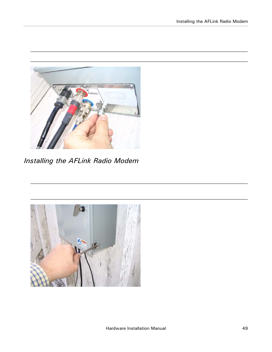 Installing the aflink radio modem | Ag Leader Base Station Hardware Manual User Manual | Page 51 / 72