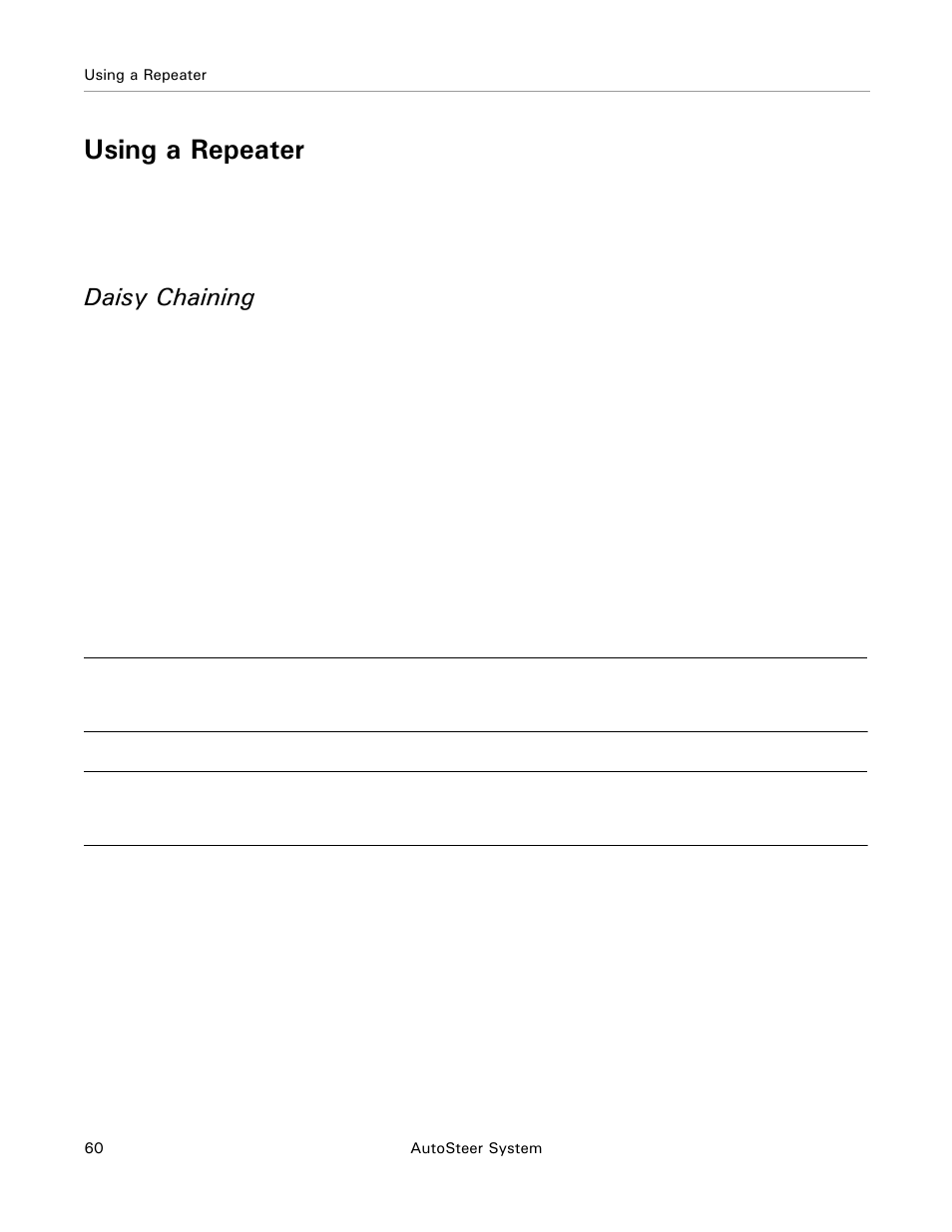 Using a repeater, Daisy chaining | Ag Leader Base Station Hardware Manual User Manual | Page 62 / 72