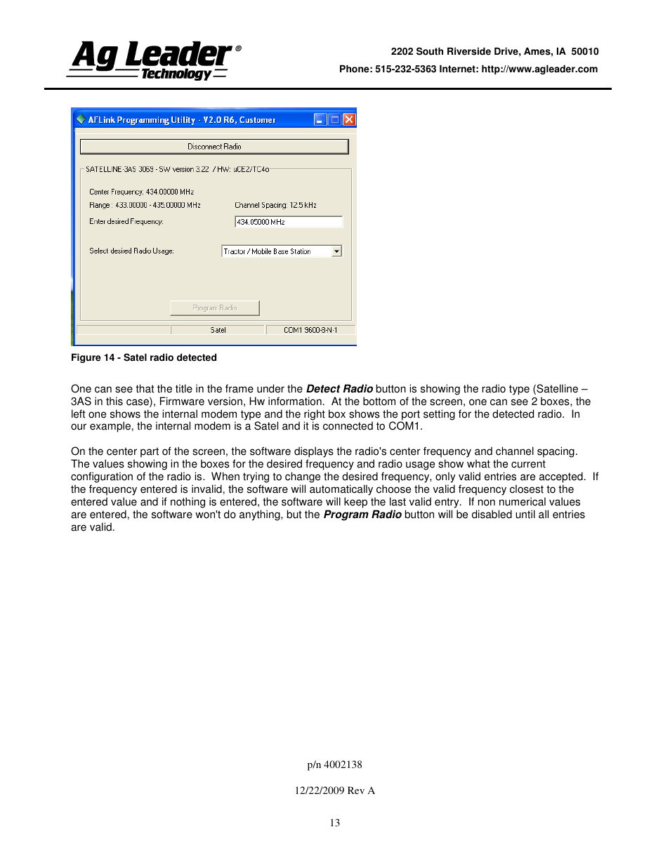 Ag Leader Base Station Configuration and Utilities User Manual | Page 13 / 22