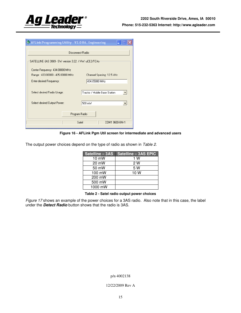Ag Leader Base Station Configuration and Utilities User Manual | Page 15 / 22