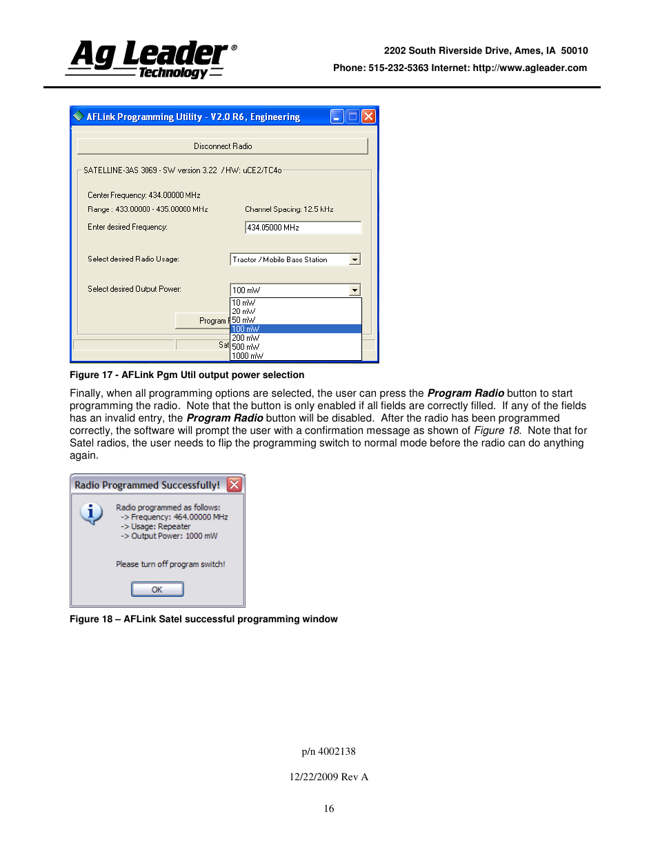 Ag Leader Base Station Configuration and Utilities User Manual | Page 16 / 22