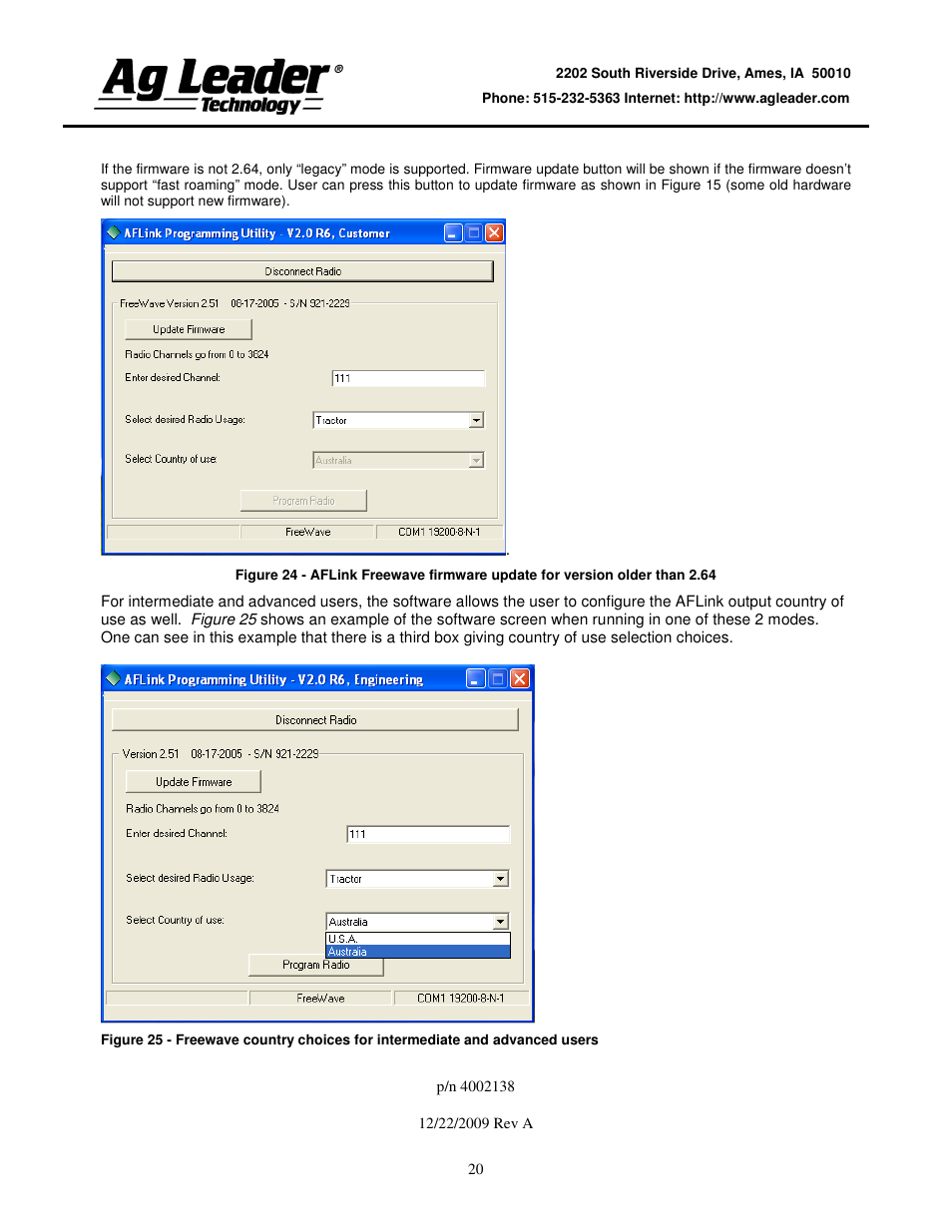 Ag Leader Base Station Configuration and Utilities User Manual | Page 20 / 22