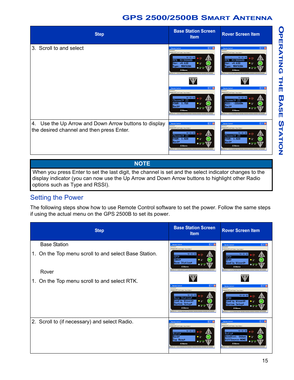 Setting the power | Ag Leader GPS 2500/2500B Operators Manual User Manual | Page 21 / 46