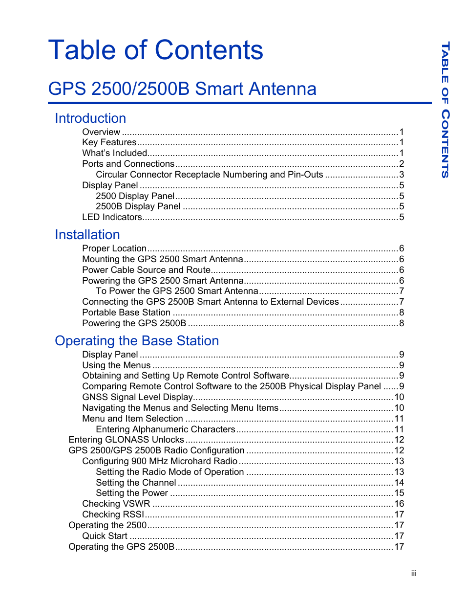 Ag Leader GPS 2500/2500B Operators Manual User Manual | Page 3 / 46