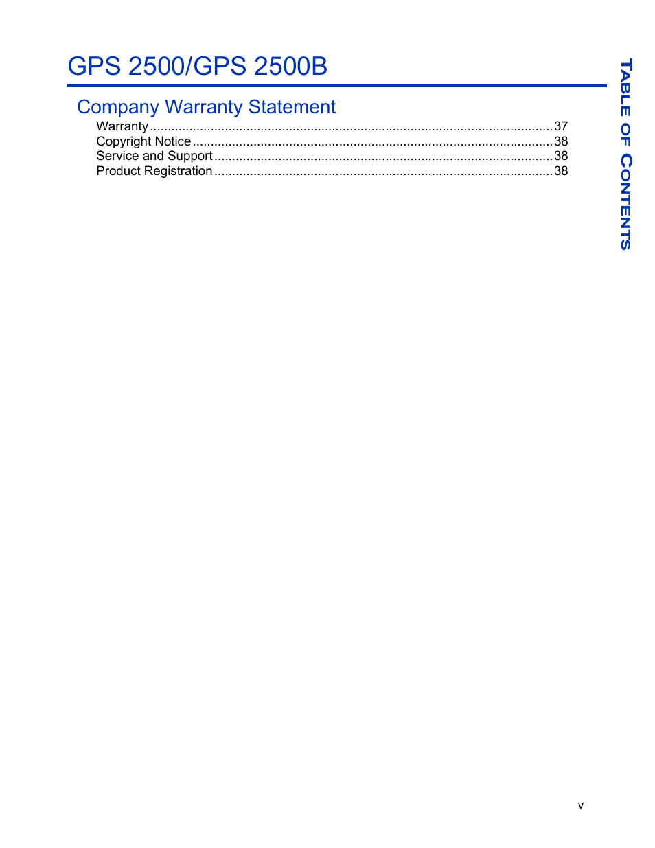 Company warranty statement | Ag Leader GPS 2500/2500B Operators Manual User Manual | Page 5 / 46