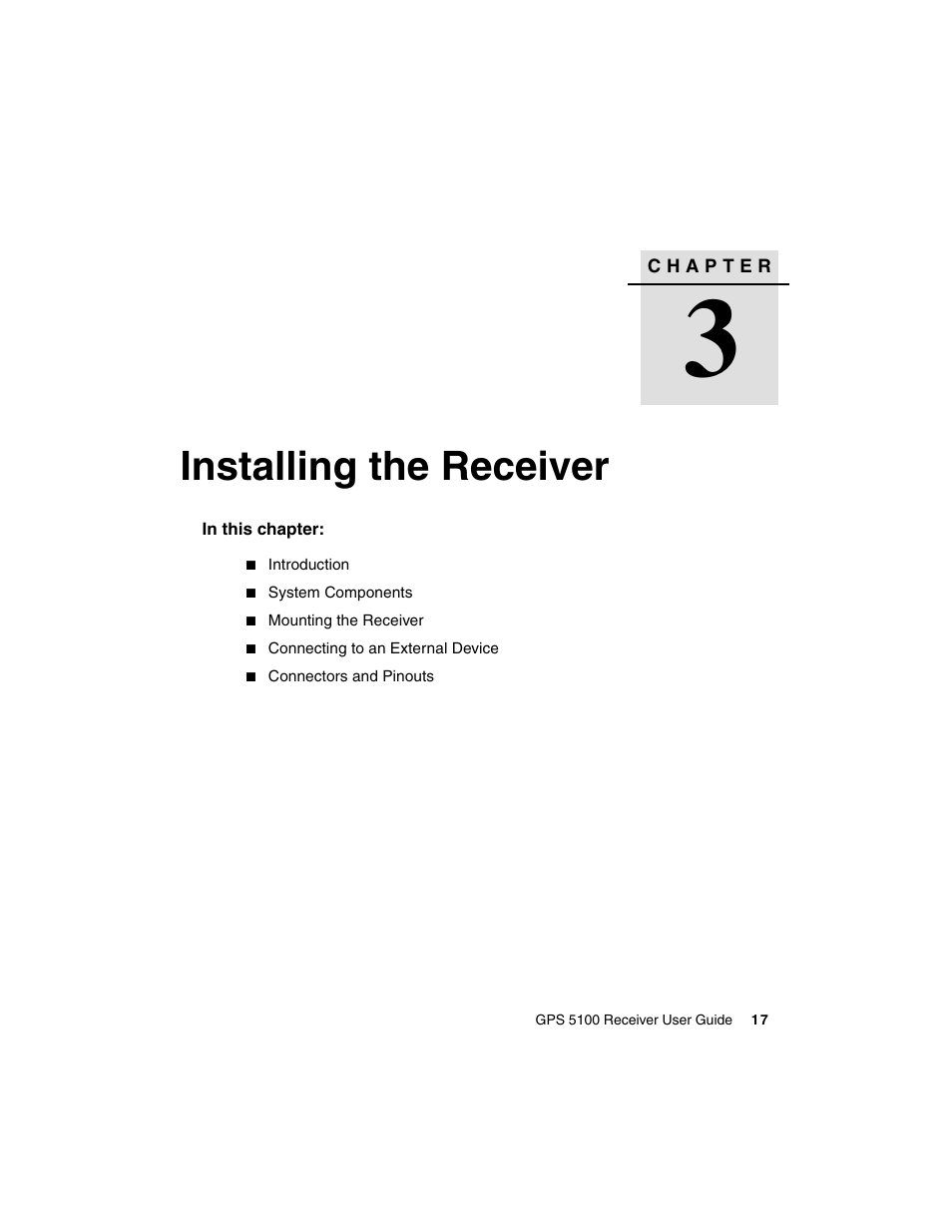 Installing the receiver | Ag Leader GPS 5100 User Guide User Manual | Page 23 / 74