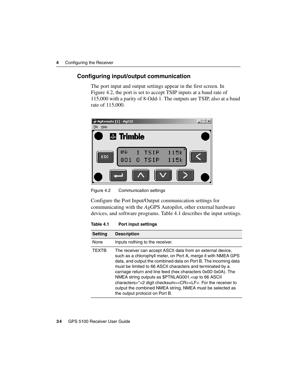 Configuring input/output communication | Ag Leader GPS 5100 User Guide User Manual | Page 40 / 74