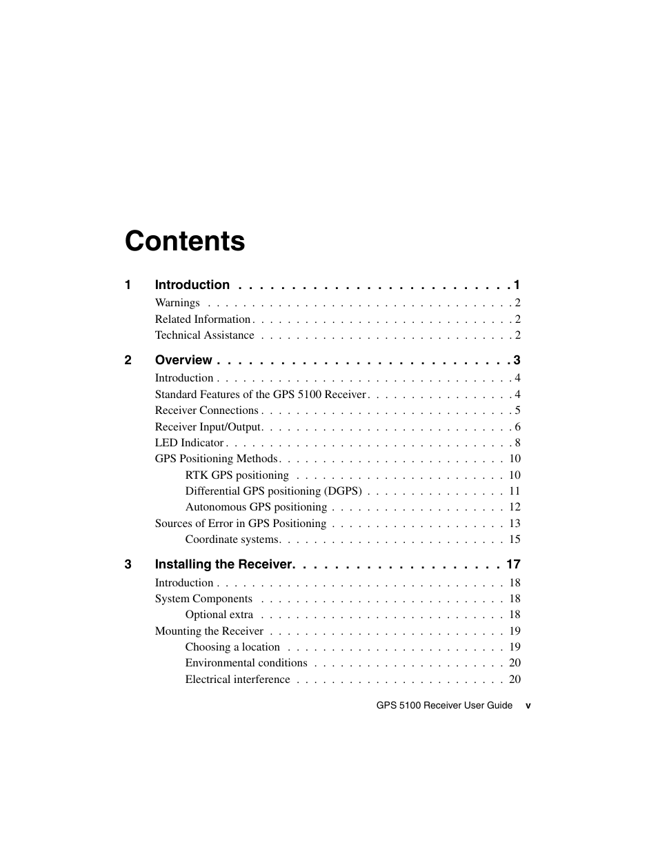 Ag Leader GPS 5100 User Guide User Manual | Page 5 / 74