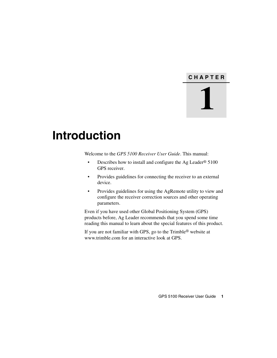 Ag Leader GPS 5100 User Guide User Manual | Page 7 / 74