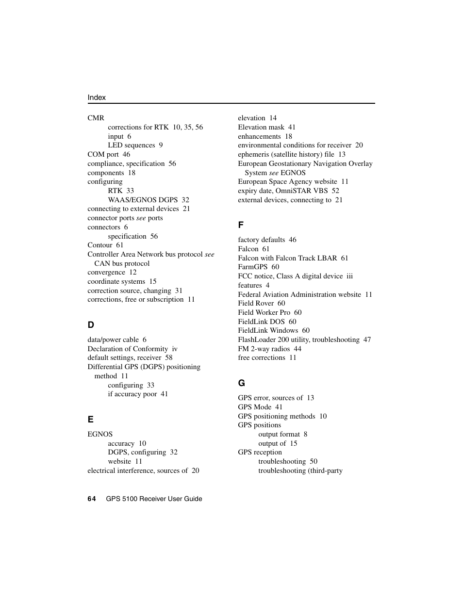 Ag Leader GPS 5100 User Guide User Manual | Page 70 / 74