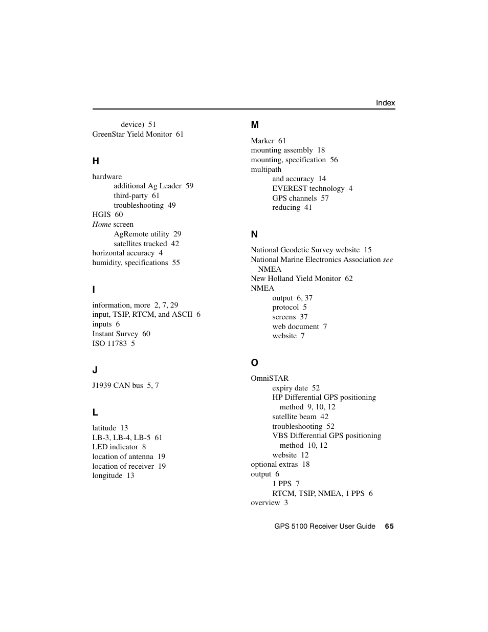 Ag Leader GPS 5100 User Guide User Manual | Page 71 / 74