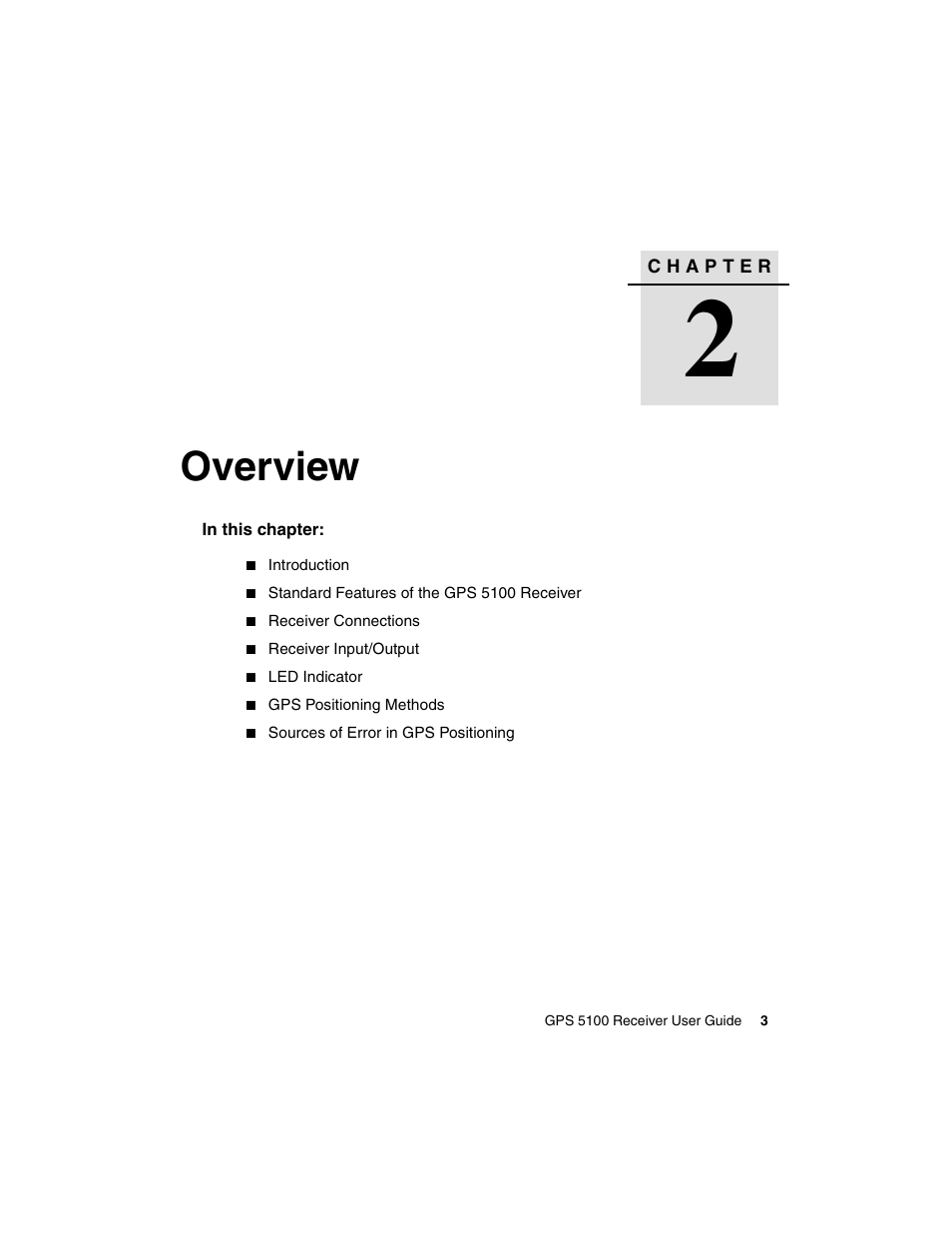 Overview | Ag Leader GPS 5100 User Guide User Manual | Page 9 / 74
