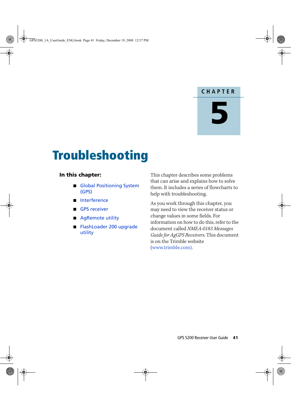 Troubleshooting | Ag Leader GPS 5200 User Guide User Manual | Page 47 / 66