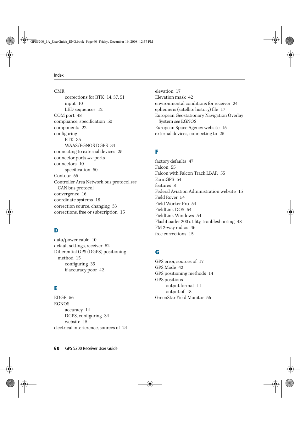 Ag Leader GPS 5200 User Guide User Manual | Page 62 / 66