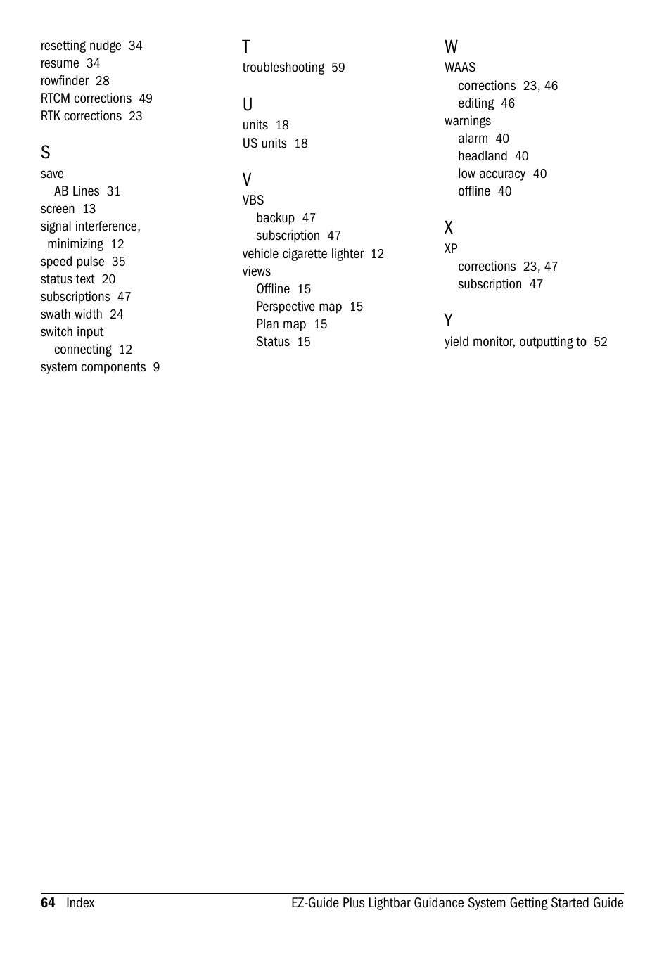 Ag Leader EZ-Guide Plus Getting Started Guide User Manual | Page 66 / 68