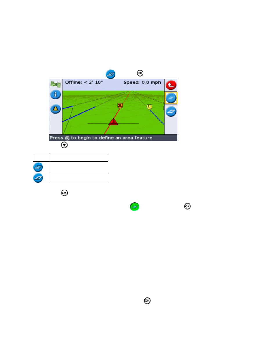 Recording position | Ag Leader EZ-Guide 250 Getting Started Guide User Manual | Page 77 / 83