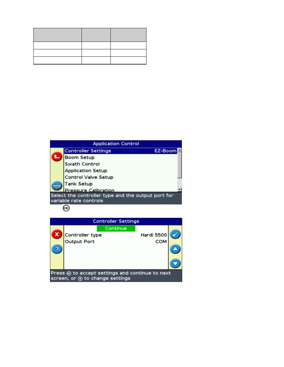 Hardi controller setup | Ag Leader EZ-Guide 500 Variable Rate Getting Started Guide User Manual | Page 19 / 41
