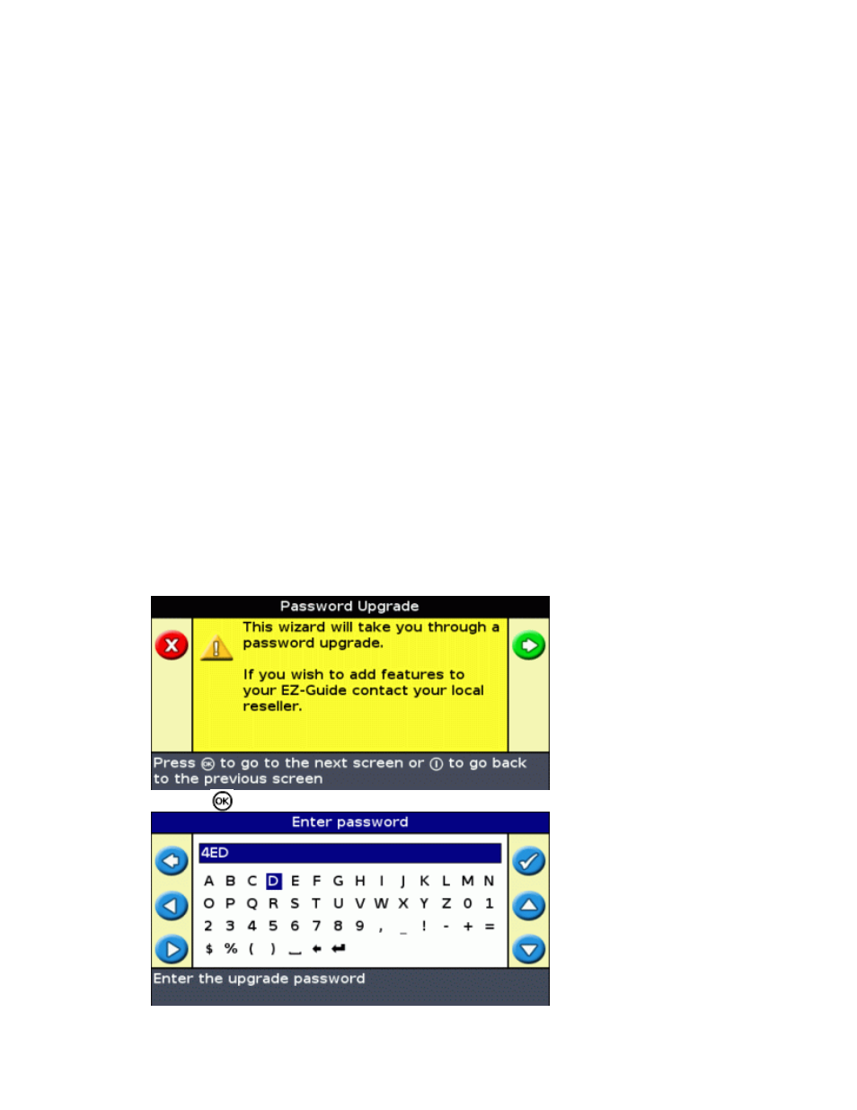 Initial setup, Variable rate application upgrade, Firmware upgrade wizard | Ag Leader EZ-Guide 500 Variable Rate Getting Started Guide User Manual | Page 4 / 41