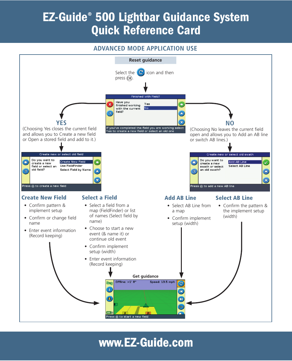 Ez-guide | Ag Leader EZ-Guide 500 Quick Reference Guide User Manual | Page 4 / 6