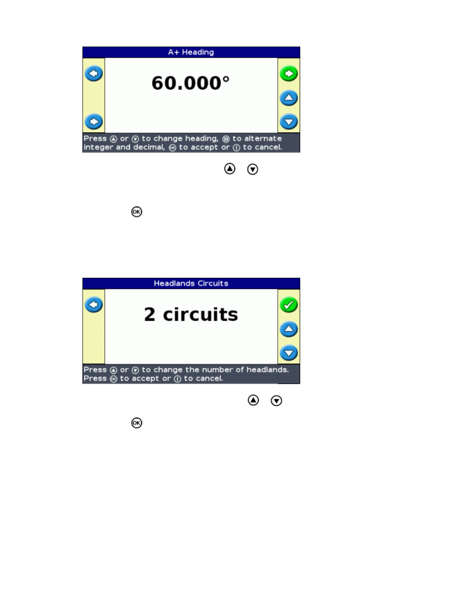 Define the pattern on the field | Ag Leader EZ-Guide 500 Getting Started Guide User Manual | Page 39 / 105