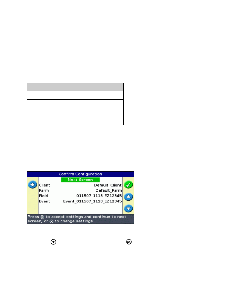 Default field names, Naming a field, Default field names naming a field | Ag Leader EZ-Guide 500 Getting Started Guide User Manual | Page 80 / 105