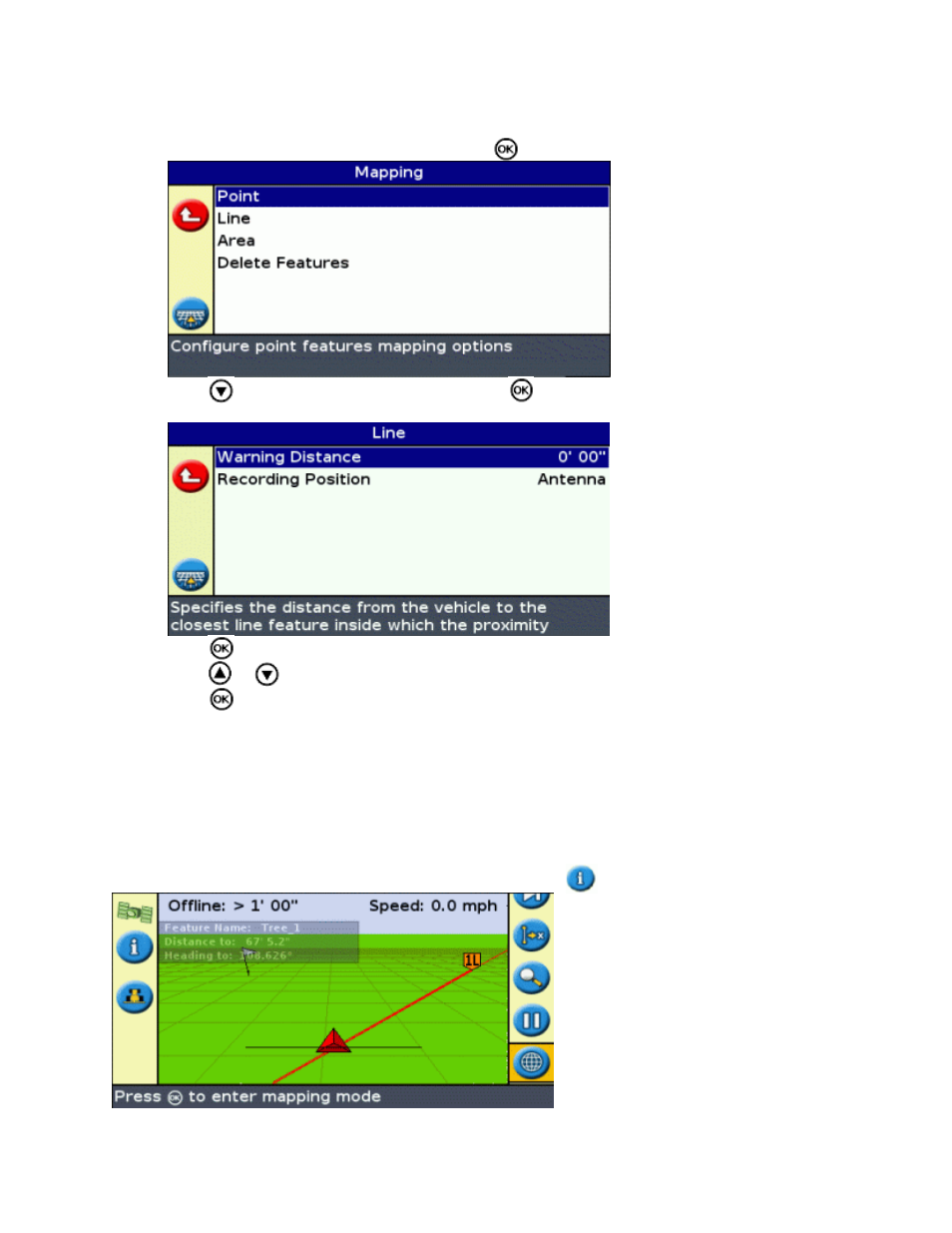 Displaying feature information | Ag Leader EZ-Guide 500 Getting Started Guide User Manual | Page 91 / 105