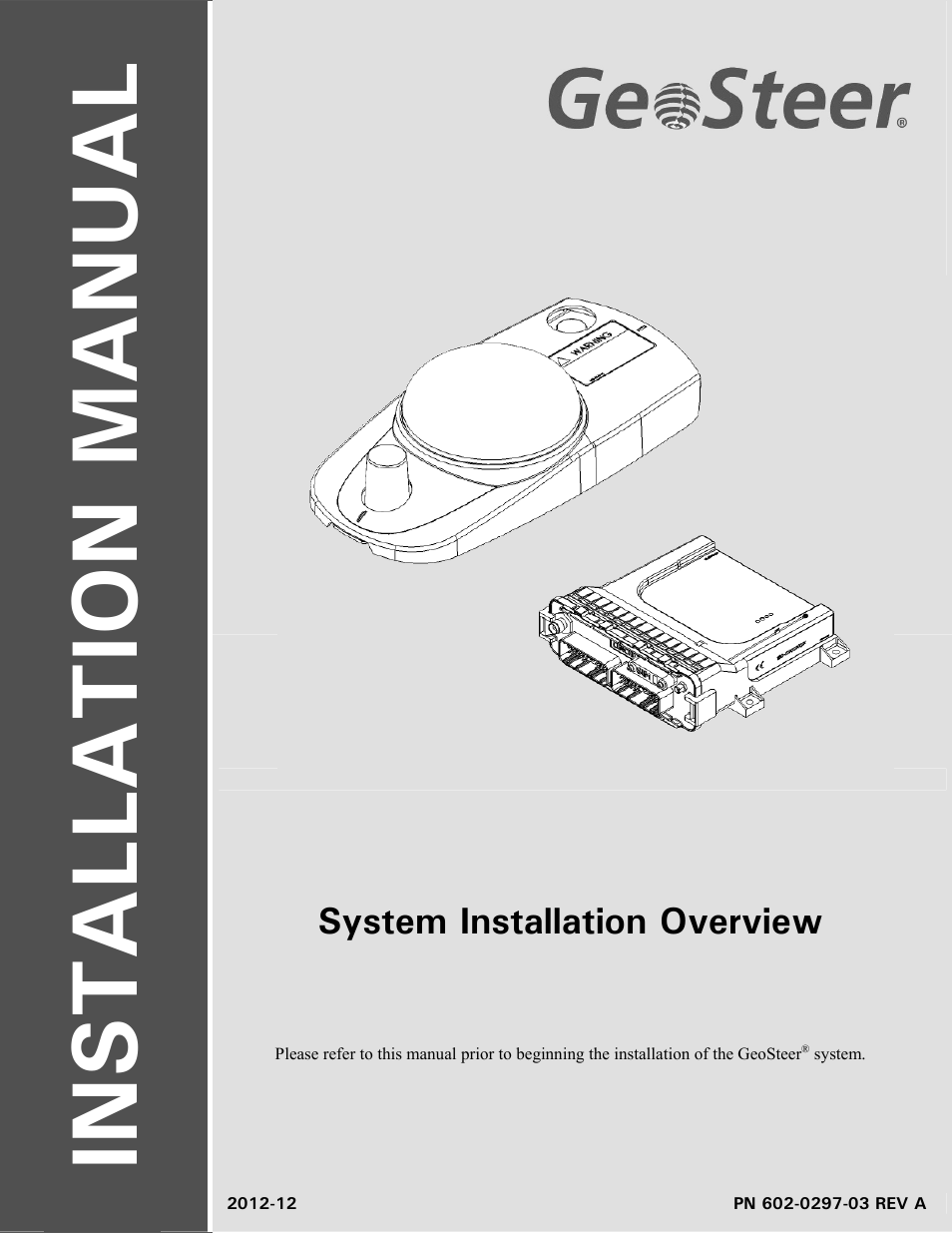Ag Leader GeoSteer Installation Manual User Manual | 58 pages