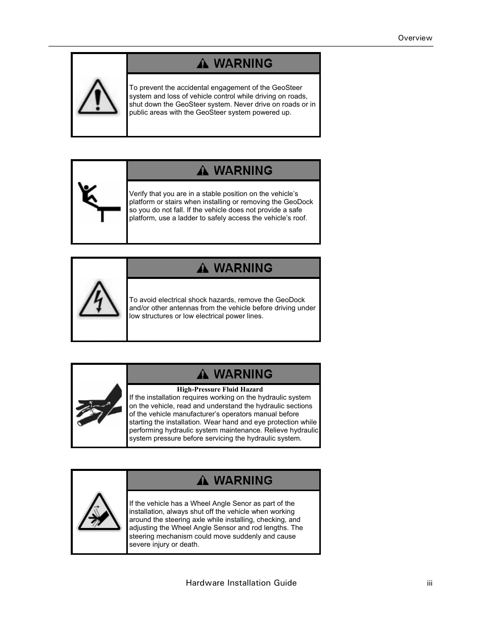 Ag Leader GeoSteer Installation Manual User Manual | Page 5 / 58