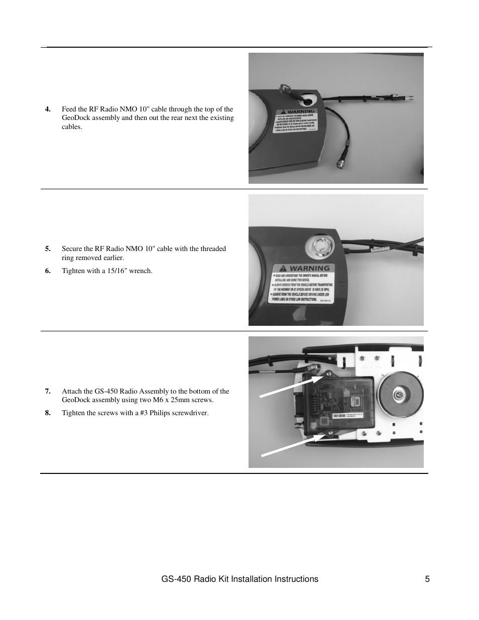 Ag Leader GeoSteer RTK 4xx MHz Installation Manual User Manual | Page 5 / 9