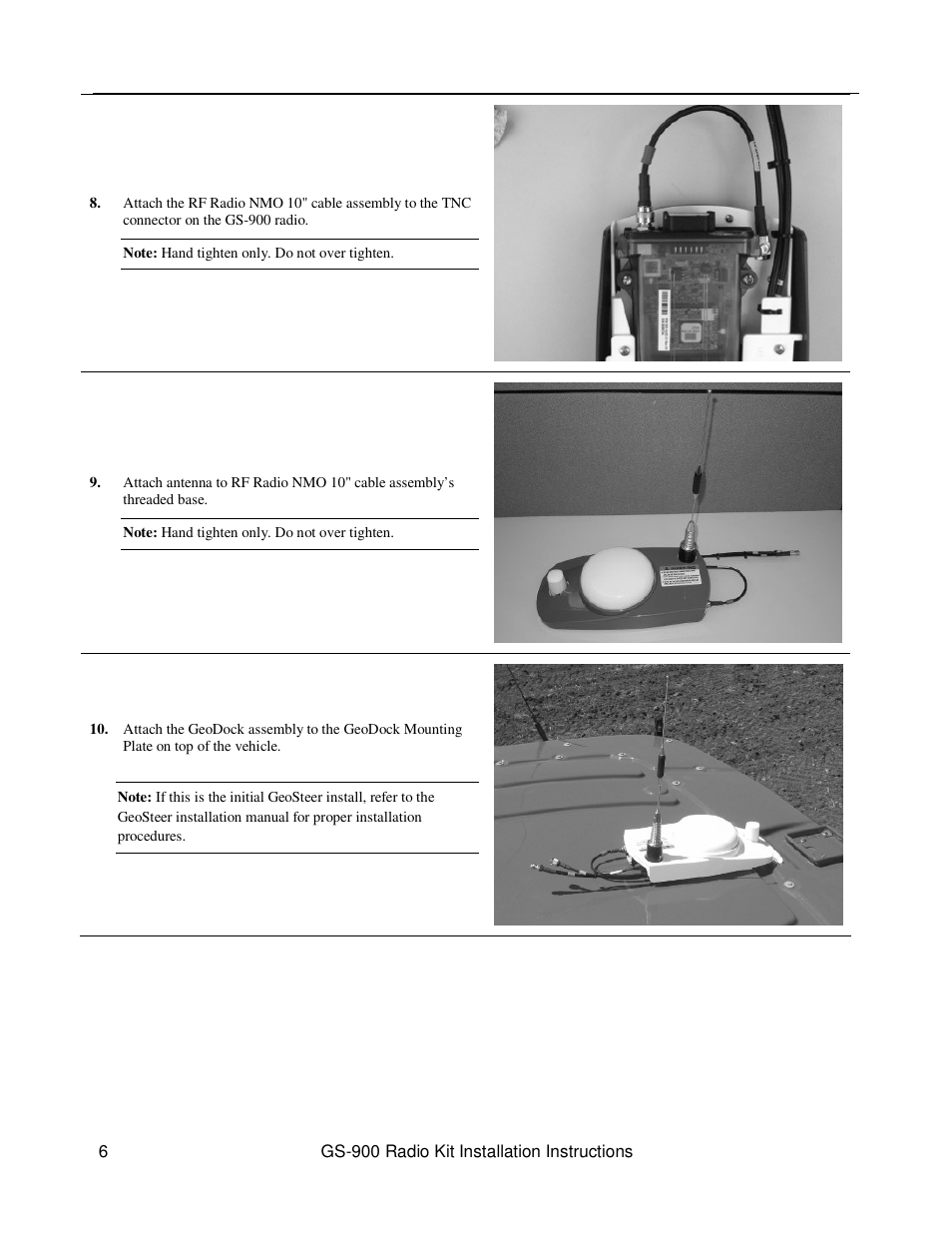 Ag Leader GeoSteer RTK 900 MHz Installation Manual User Manual | Page 6 / 8