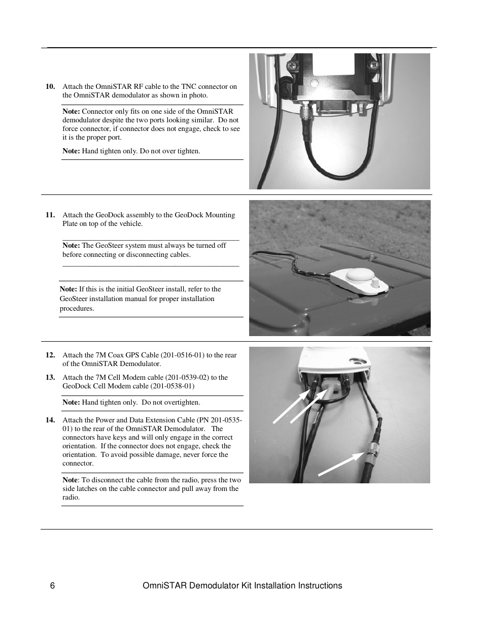 Ag Leader GeoSteer OmniSTAR Demodulator Installation Manual User Manual | Page 6 / 9