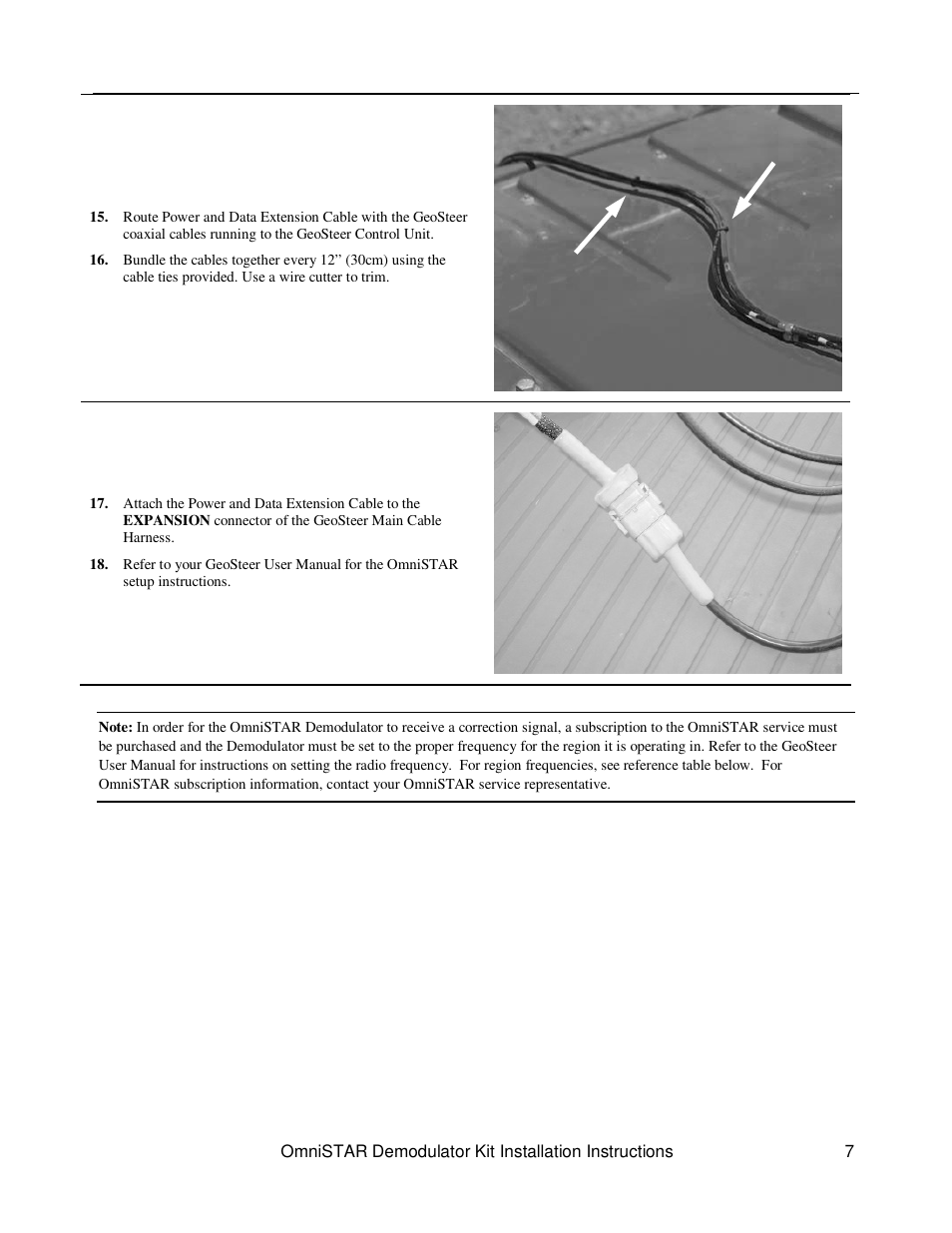 Ag Leader GeoSteer OmniSTAR Demodulator Installation Manual User Manual | Page 7 / 9