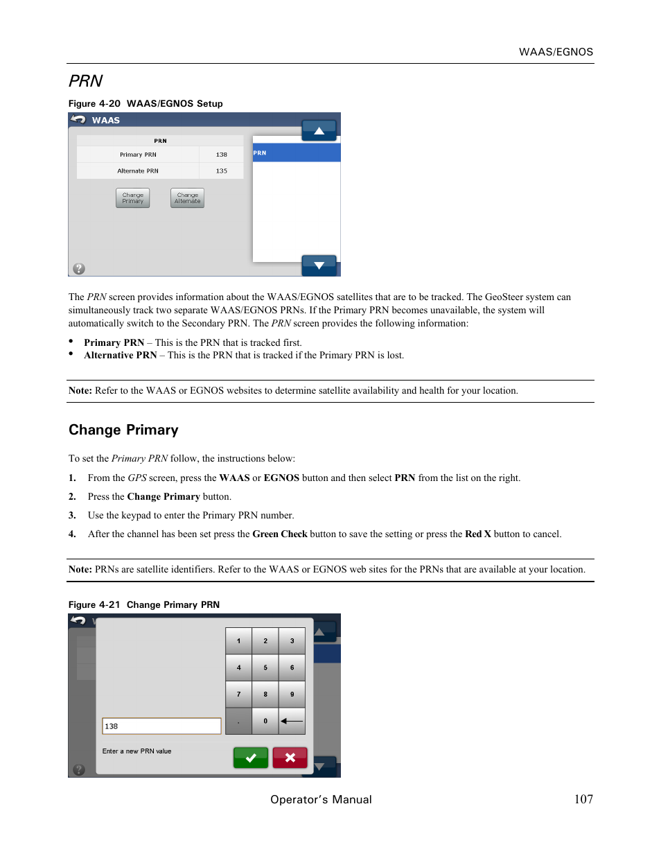Change primary | Ag Leader GeoSteer Operation Manual User Manual | Page 121 / 157