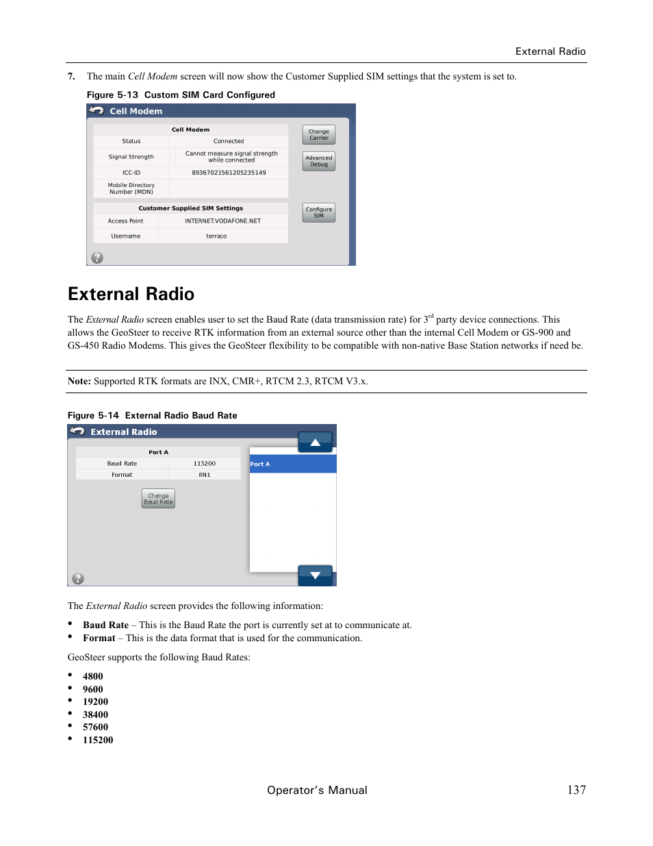 External radio | Ag Leader GeoSteer Operation Manual User Manual | Page 151 / 157