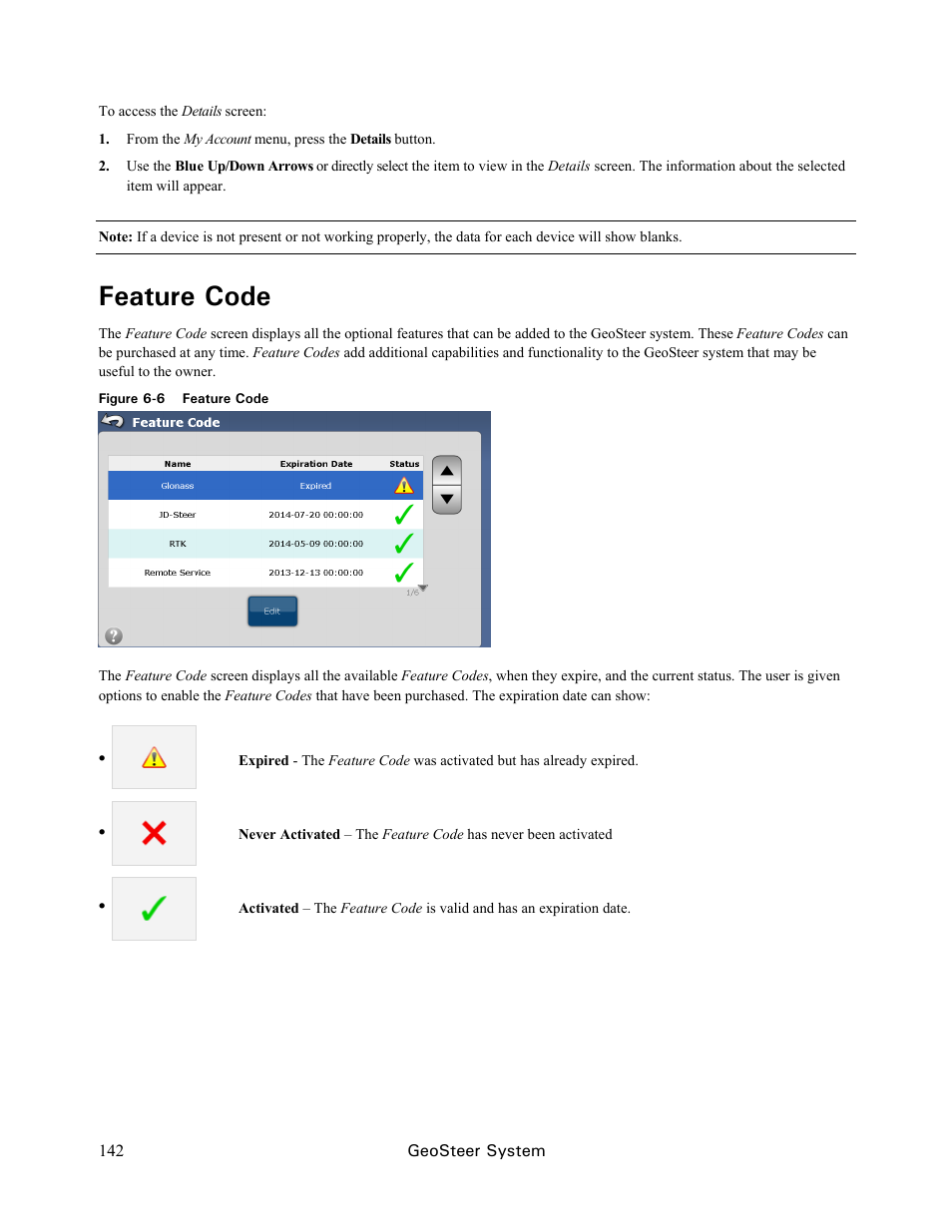 Feature code | Ag Leader GeoSteer Operation Manual User Manual | Page 156 / 157