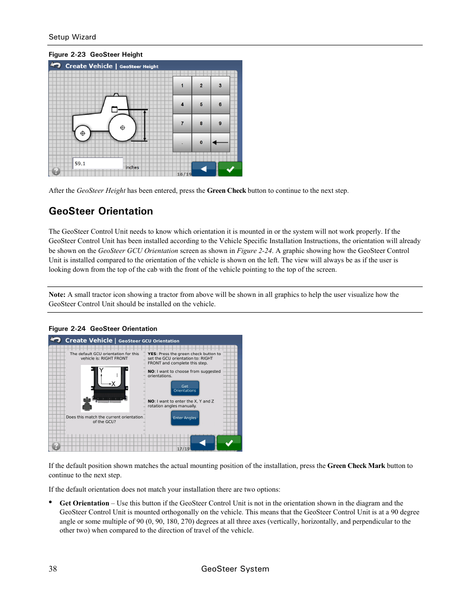 Geosteer orientation | Ag Leader GeoSteer Operation Manual User Manual | Page 52 / 157