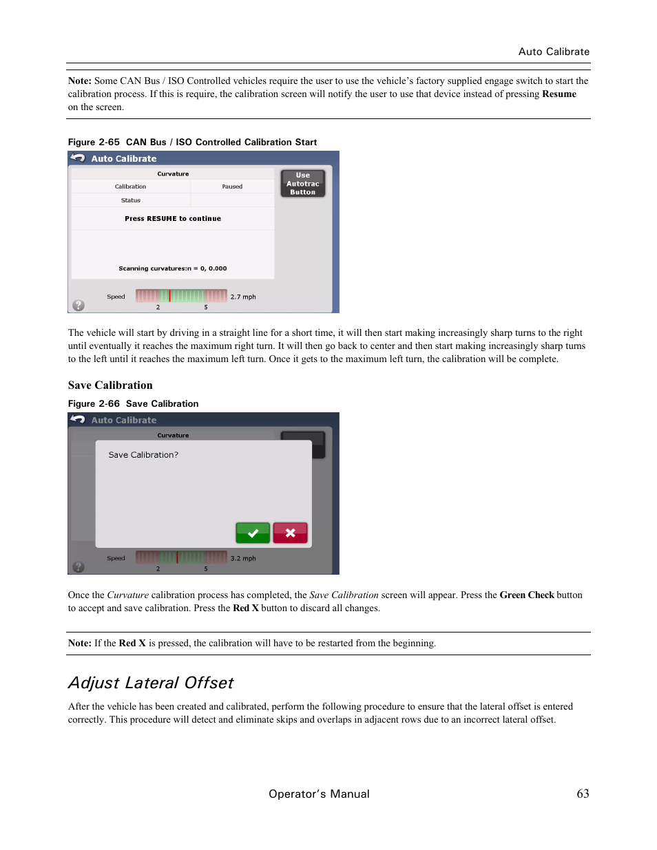 Adjust lateral offset | Ag Leader GeoSteer Operation Manual User Manual | Page 77 / 157