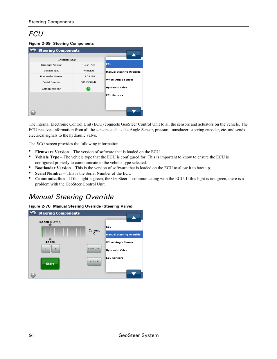Manual steering override | Ag Leader GeoSteer Operation Manual User Manual | Page 80 / 157
