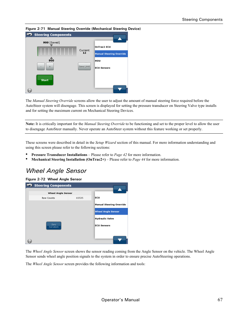 Wheel angle sensor | Ag Leader GeoSteer Operation Manual User Manual | Page 81 / 157