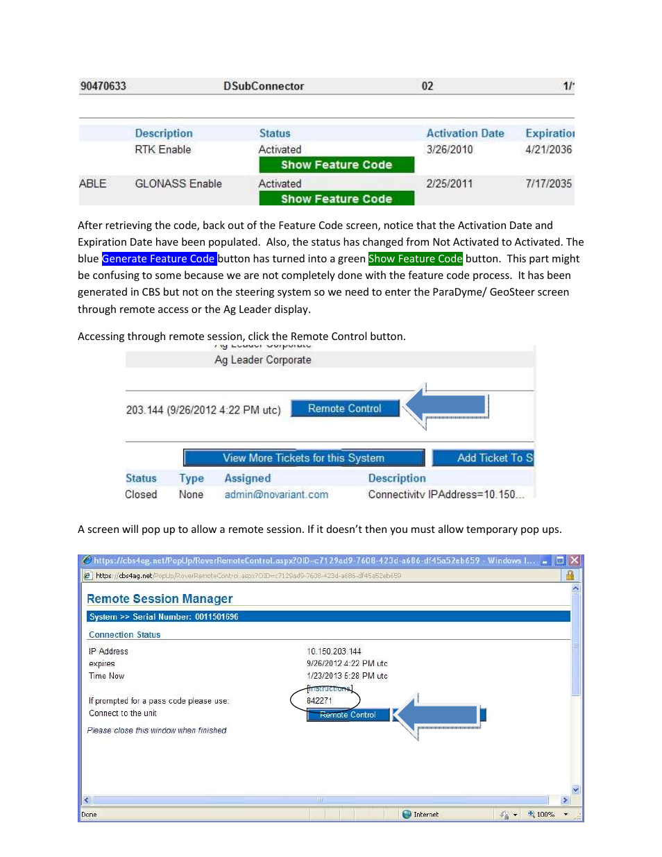 Ag Leader ParaDyme and GeoSteer unlock Proceedure User Manual | Page 2 / 6