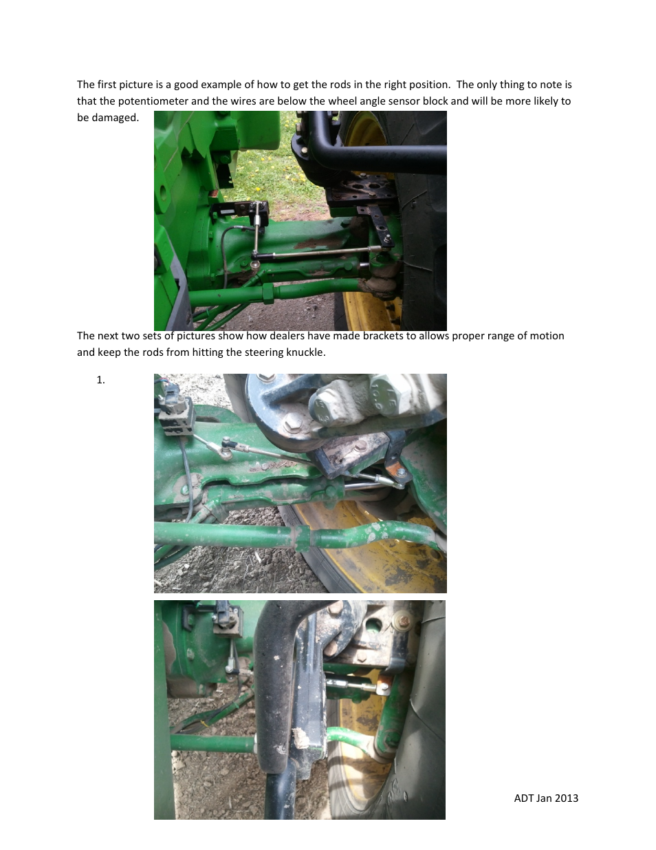 Ag Leader John Deere 8XXX series Wheel Angle Sensor Installation User Manual | Page 3 / 5