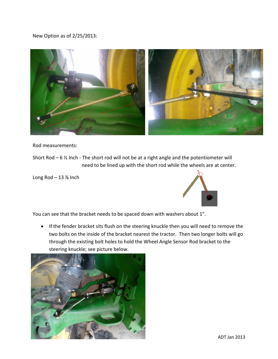 Ag Leader John Deere 8XXX series Wheel Angle Sensor Installation User Manual | Page 5 / 5