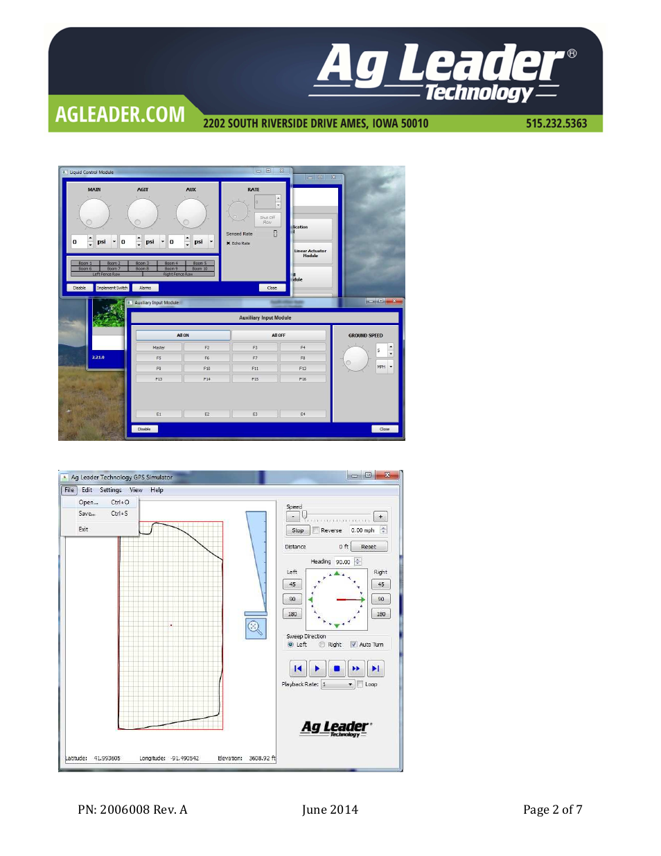 Ag Leader Intellislope CAN/GPS Simulator Operation Guide User Manual | Page 2 / 7