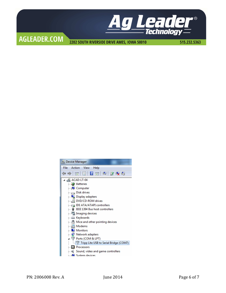 Troubleshooting | Ag Leader Intellislope CAN/GPS Simulator Operation Guide User Manual | Page 6 / 7
