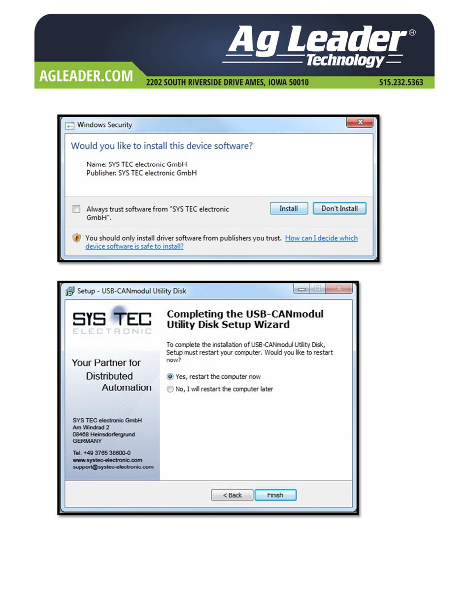Ag Leader Intellislope CAN/GPS Simulator Installation Instructions User Manual | Page 5 / 12