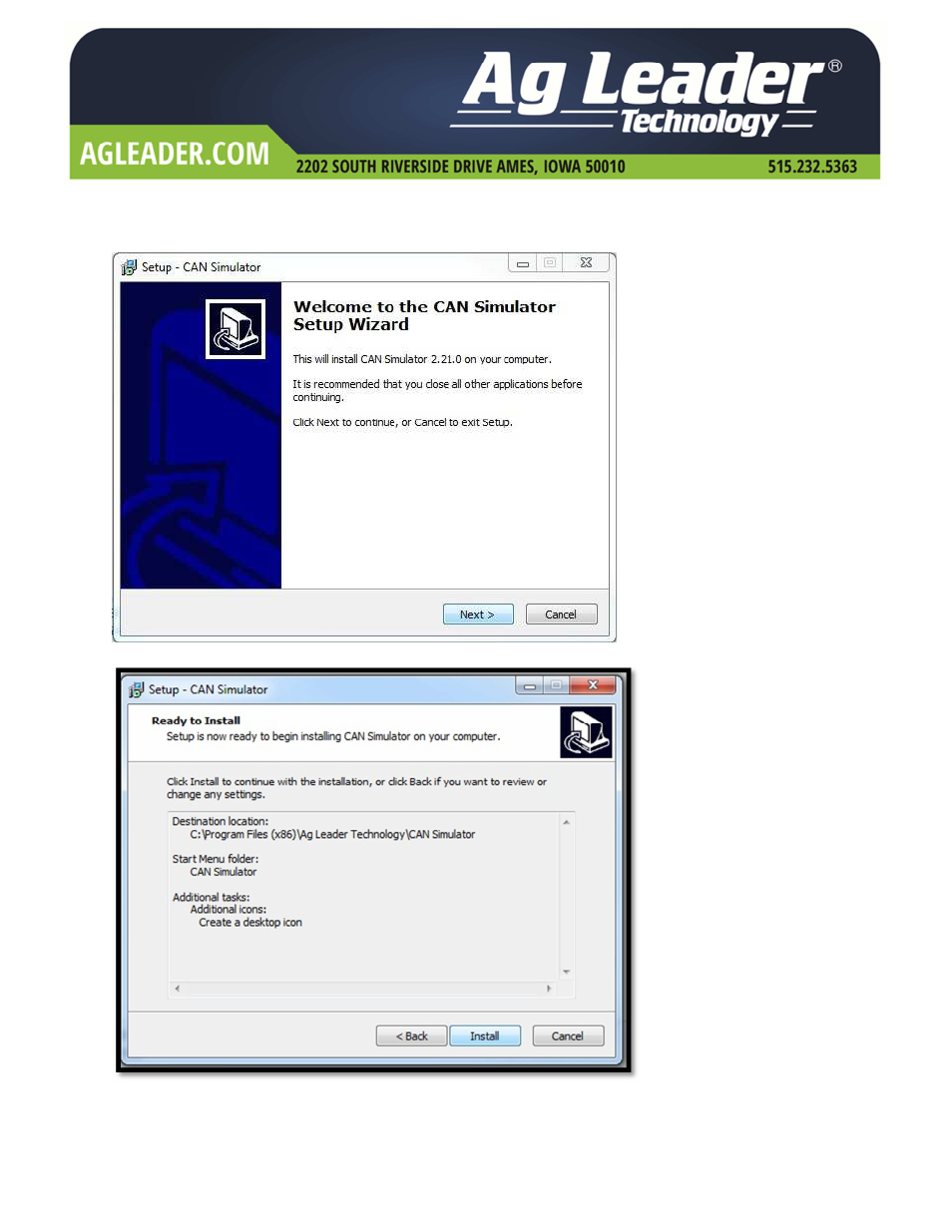 Ag Leader Intellislope CAN/GPS Simulator Installation Instructions User Manual | Page 7 / 12