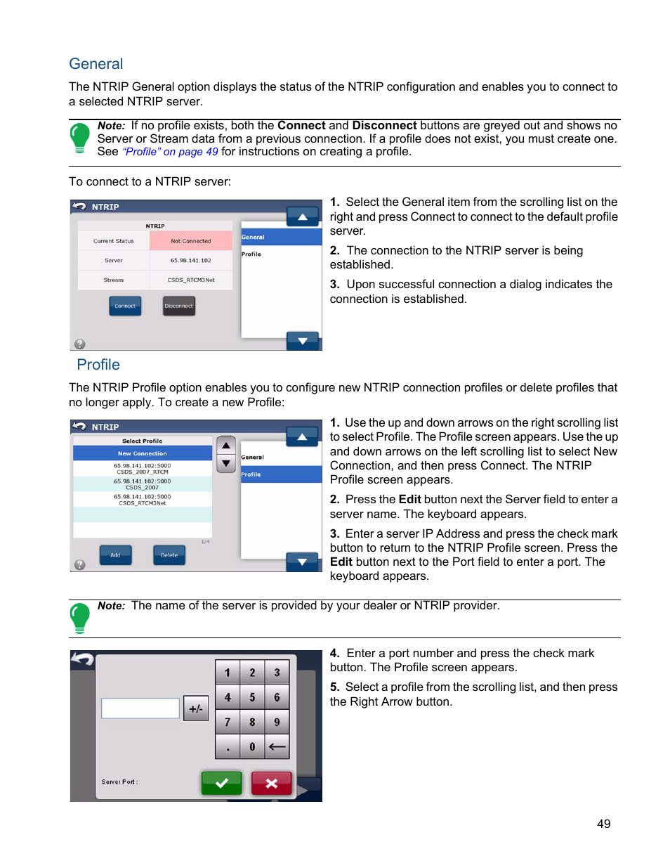 General, Profile, General profile | Ag Leader ParaDyme Operation Guide User Manual | Page 51 / 66