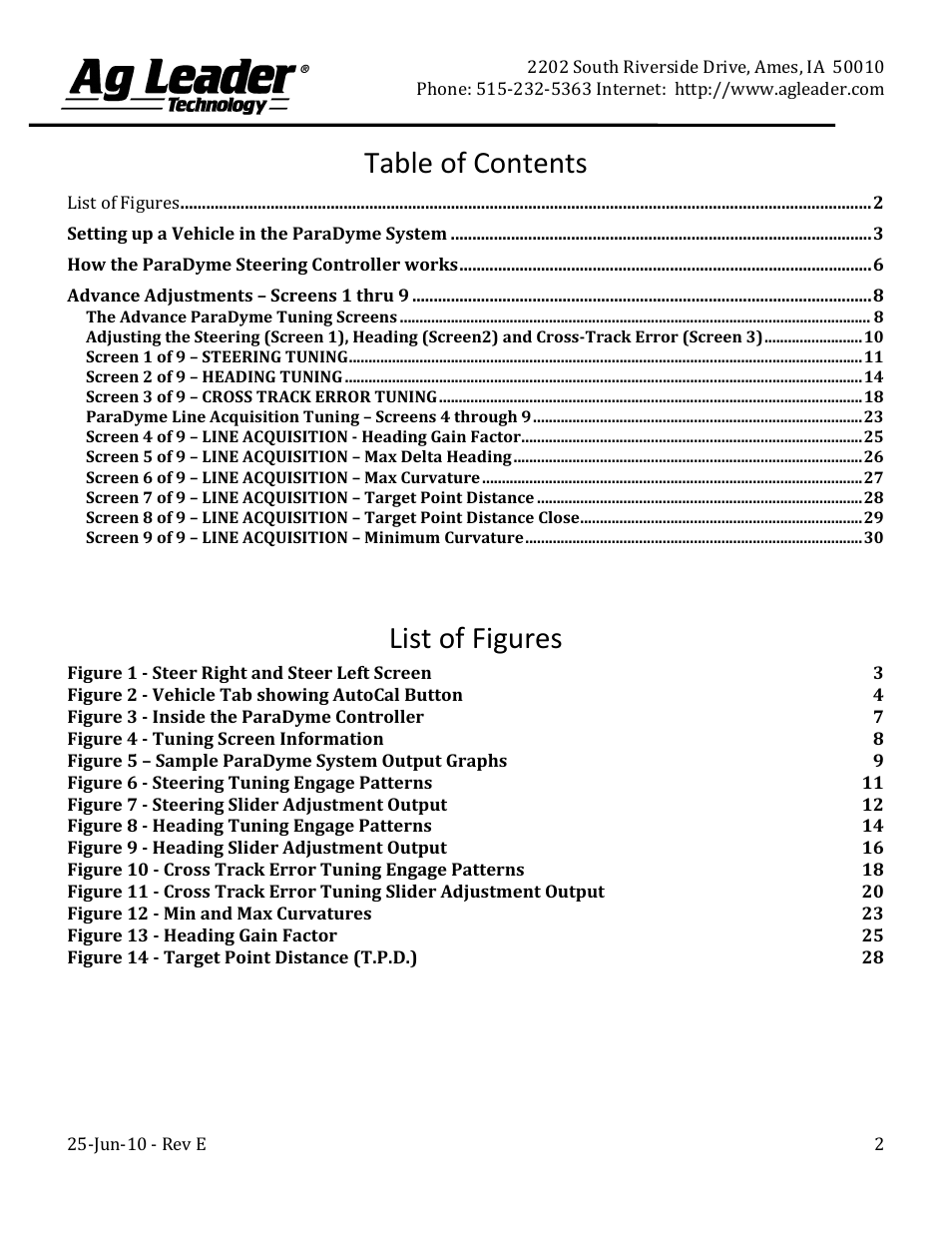 Ag Leader ParaDyme Setup and Advanced Tuning Guide User Manual | Page 2 / 30