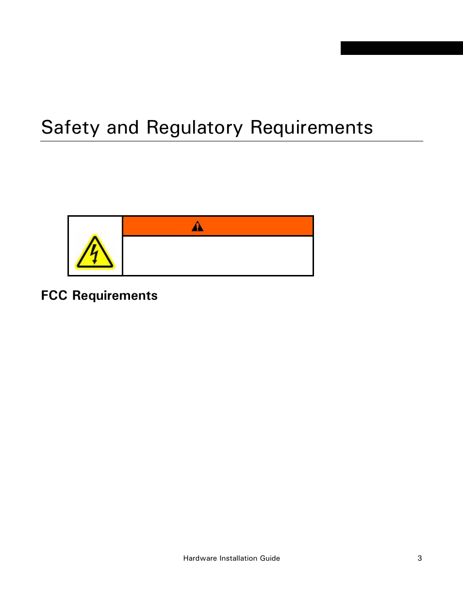 Safety and regulatory requirements, Fcc requirements, Warning | Ag Leader ParaDyme Radio Option Kits Hardware Installation Guide User Manual | Page 9 / 54